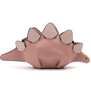 9426 Dinosaur Shoulder Purses,PU Stegosaurus CrossBody Bag for Girl Pink